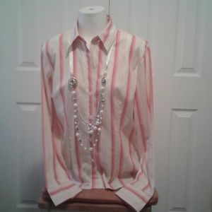 Long sleeve button down blouse